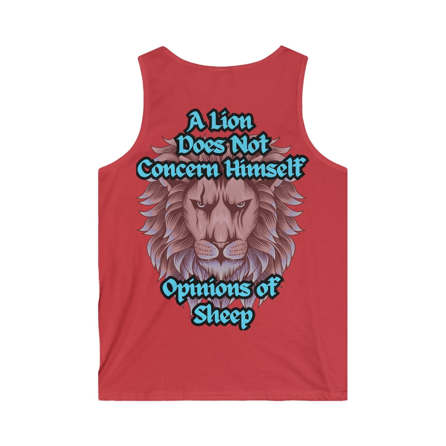 Maverick Men's Tank Top - A Lion Does Not Concern Himself | Motivational Apparel