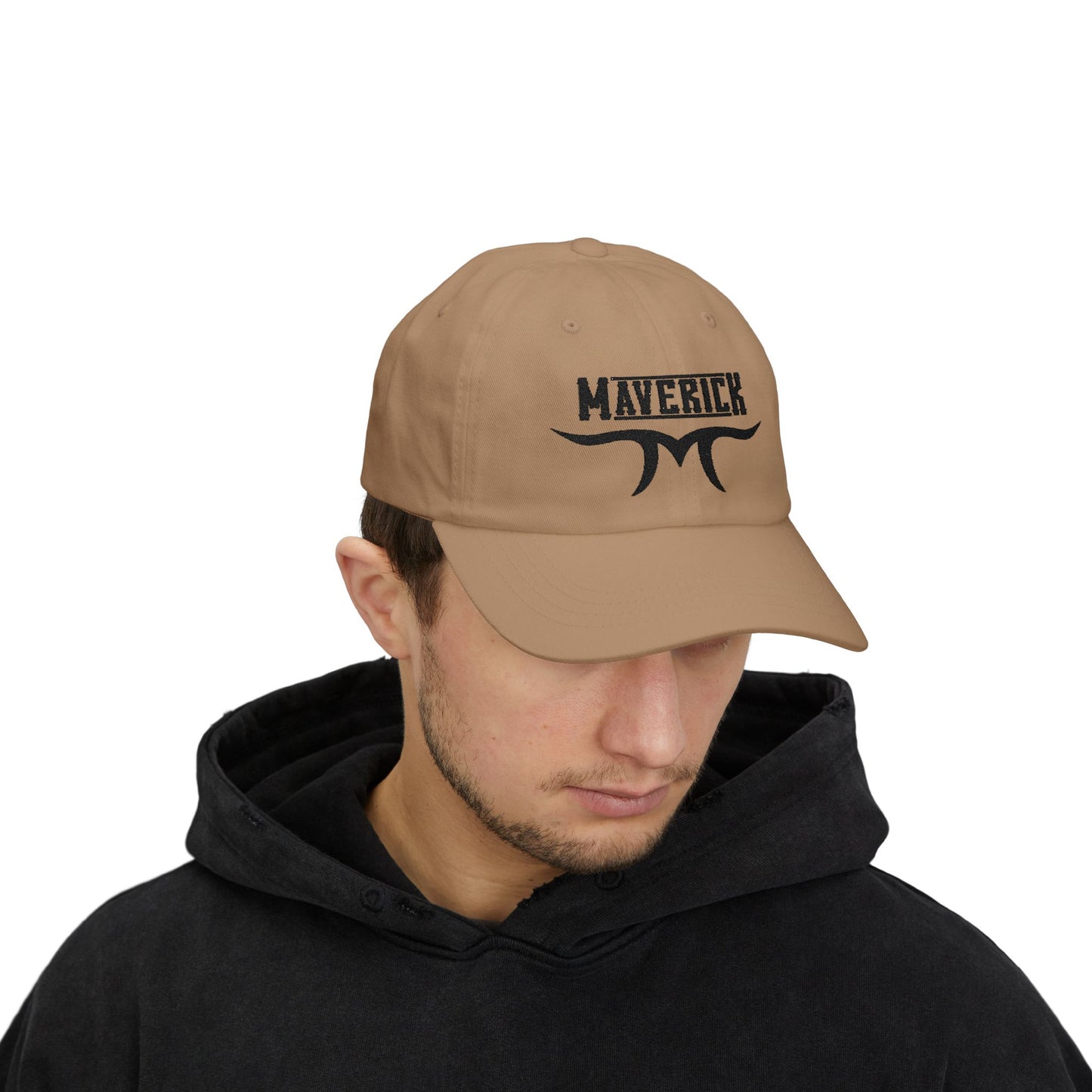 Maverick Classic Dad Cap - Stylish White Hat for Everyday Wear