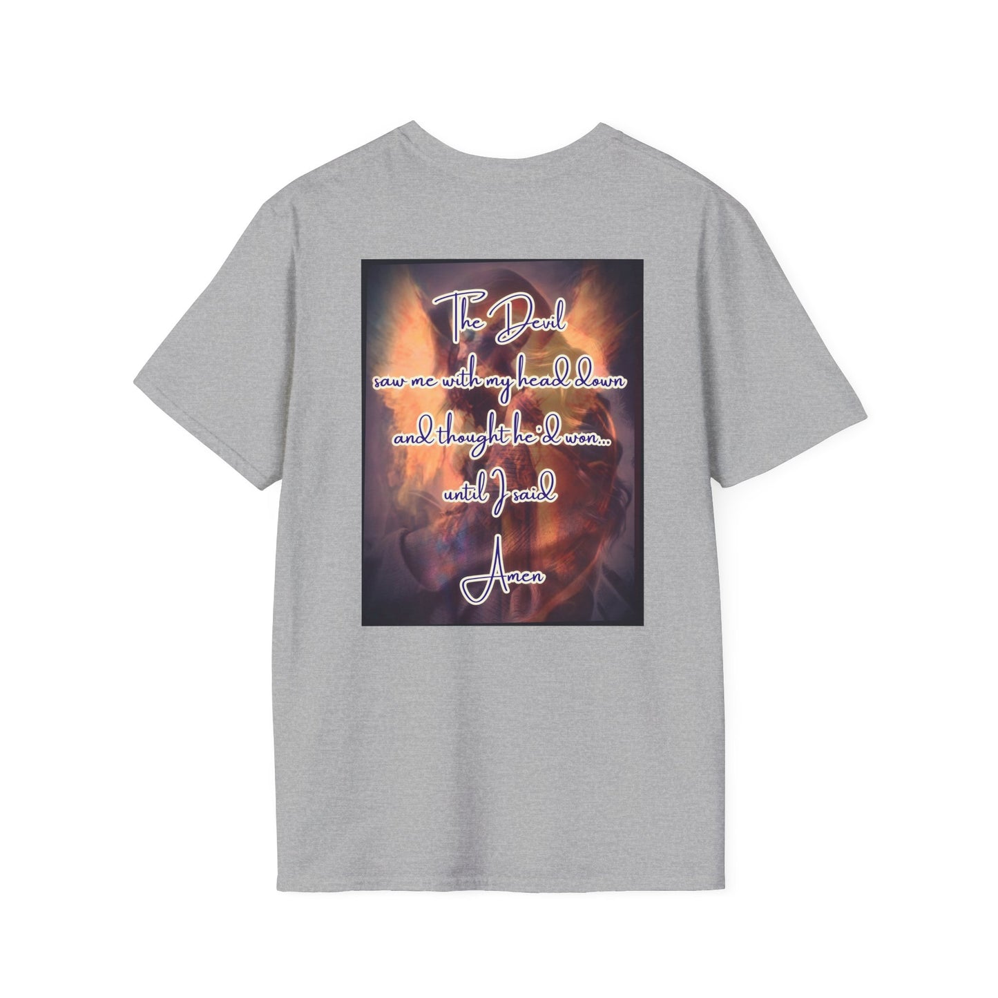 Inspiring Unisex Softstyle T-Shirt - The Devil Saw Me With My Head Down