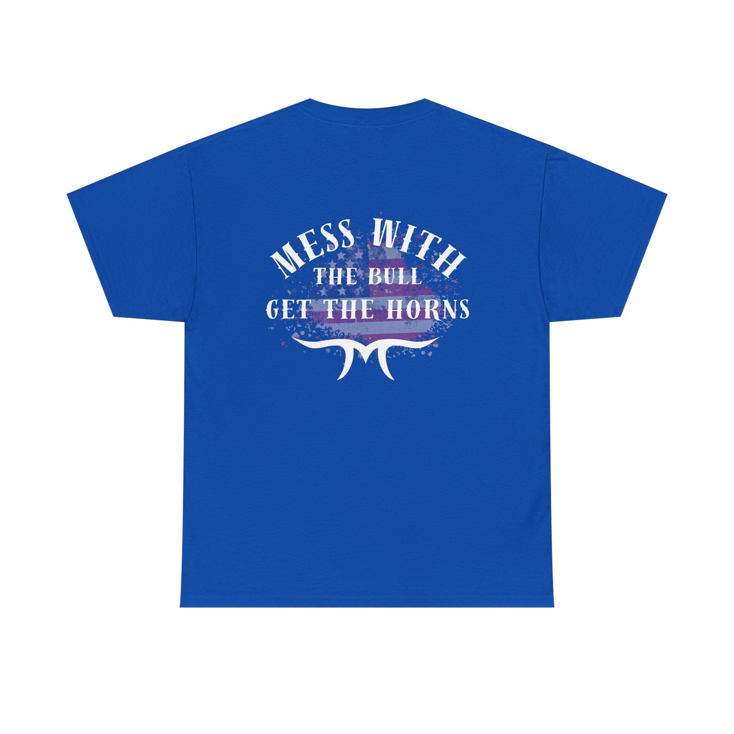 Unisex Heavy Cotton Tee - 'Mess With The Bull, Get The Horns' Graphic Tee