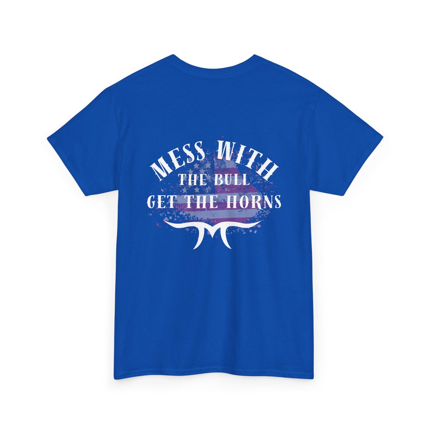 Unisex Heavy Cotton Tee - 'Mess With The Bull, Get The Horns' Graphic Tee