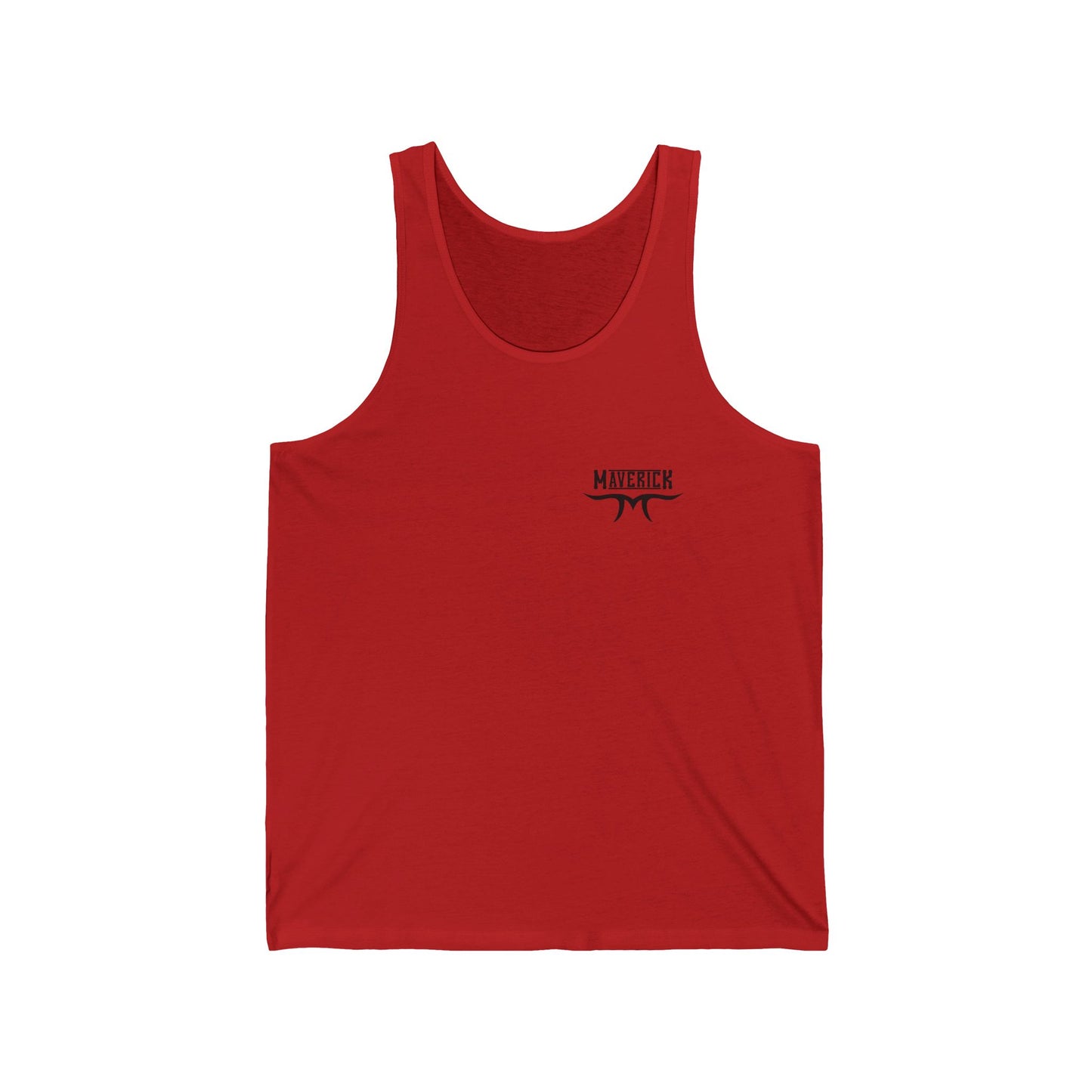 Maverick Lion Quote Unisex Jersey Tank - Empowering Graphic Tee for Bold Individuals